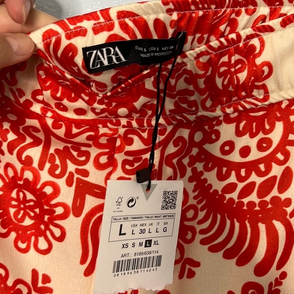 Zara flared floral print pants - Picture 5 of 11